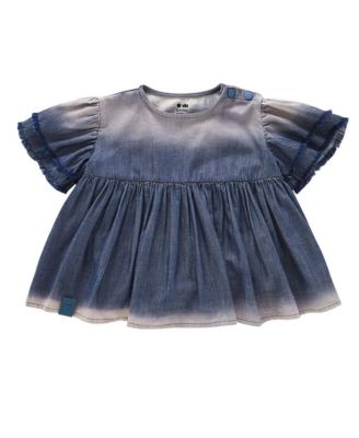 Infant Girls, Elbow-Length Ruffle Sleeve Fit & Flare Dress - Macy's
