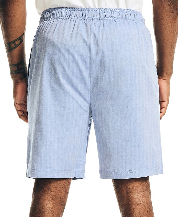 Nautica Men's Sleepwear, Blue Herringbone Short Macy's