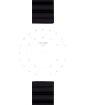 Official Interchangeable Black Silicone Watch Strap