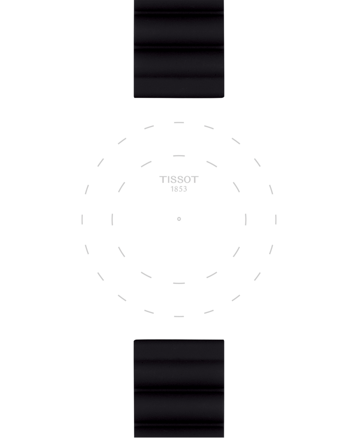 Shop Tissot Official Interchangeable Black Silicone Watch Strap