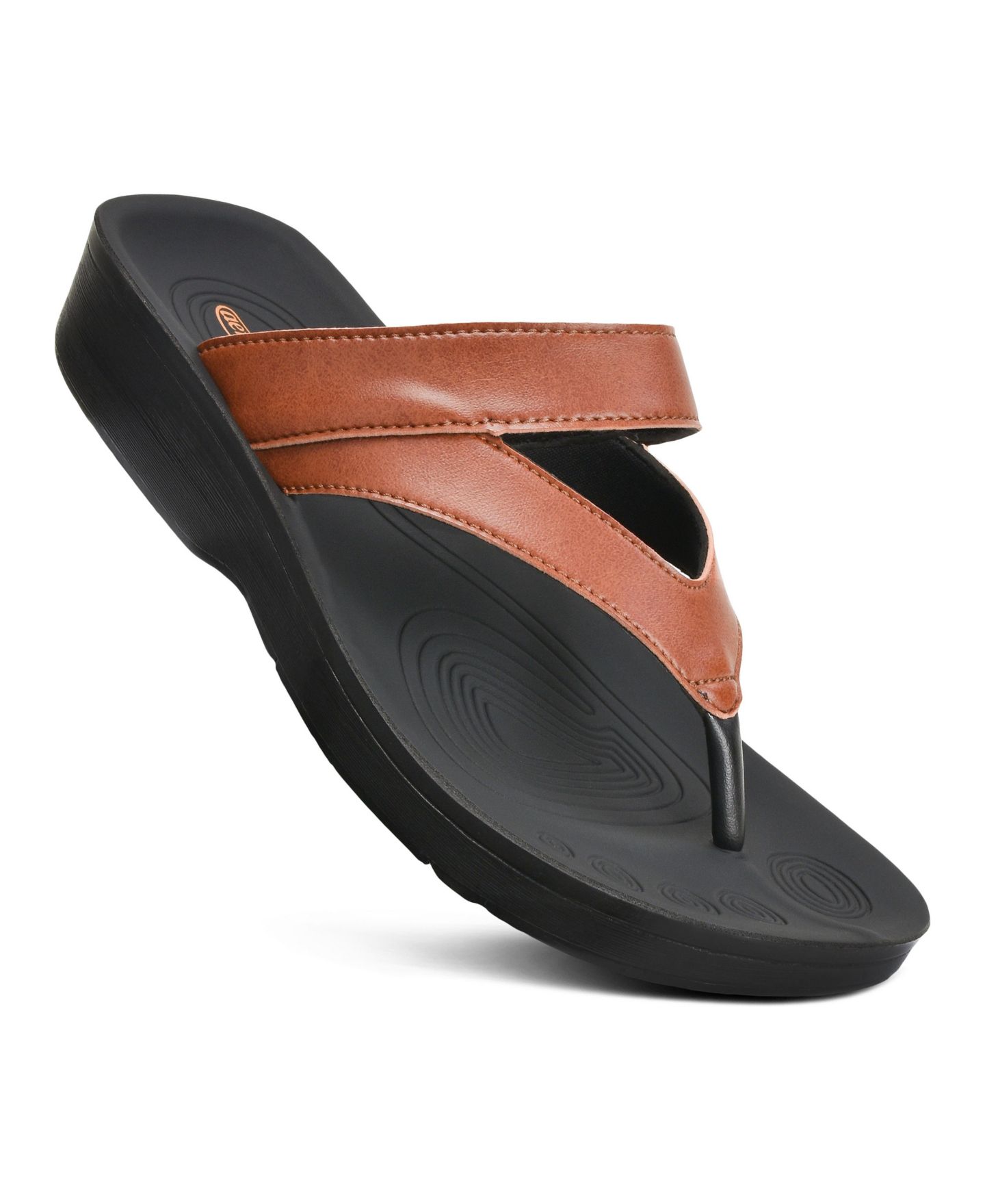 Женские сандалии Aerothotic Glen Comfortale Walking, цвет: Рыжевато-коричневый — фото 7