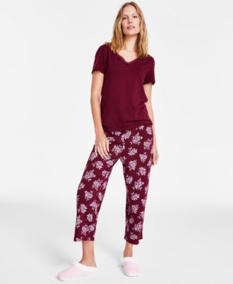 Charter Club Women's Cozy Fleece Pajama Set, Created for Macy's