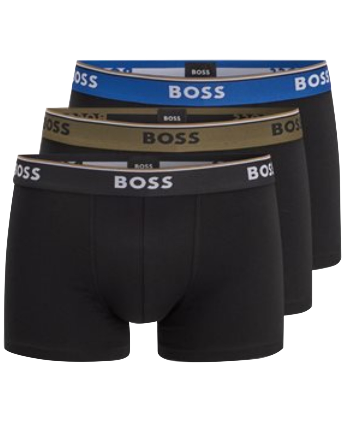 Hugo Boss Boss By  Men's 3-pk. Power Boxer Trunks In Black