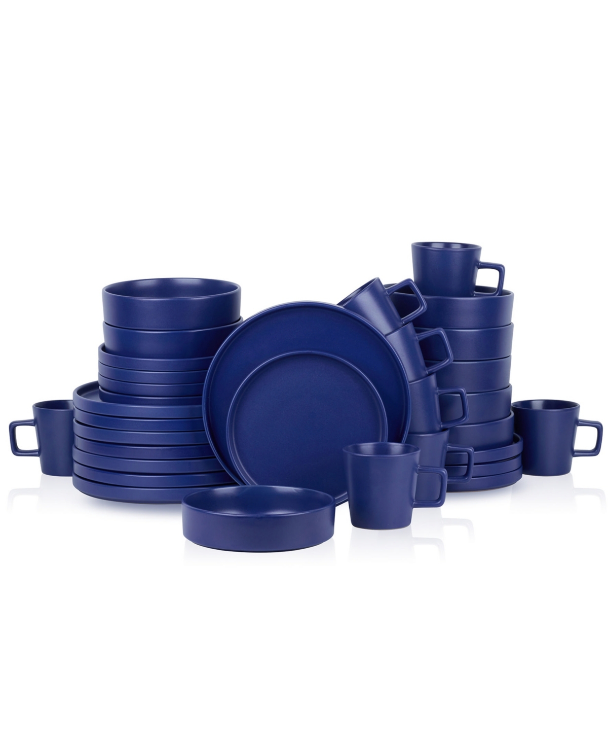 Cleo 32 Piece Dinnerware Set, Service for 8 - Dark Blue