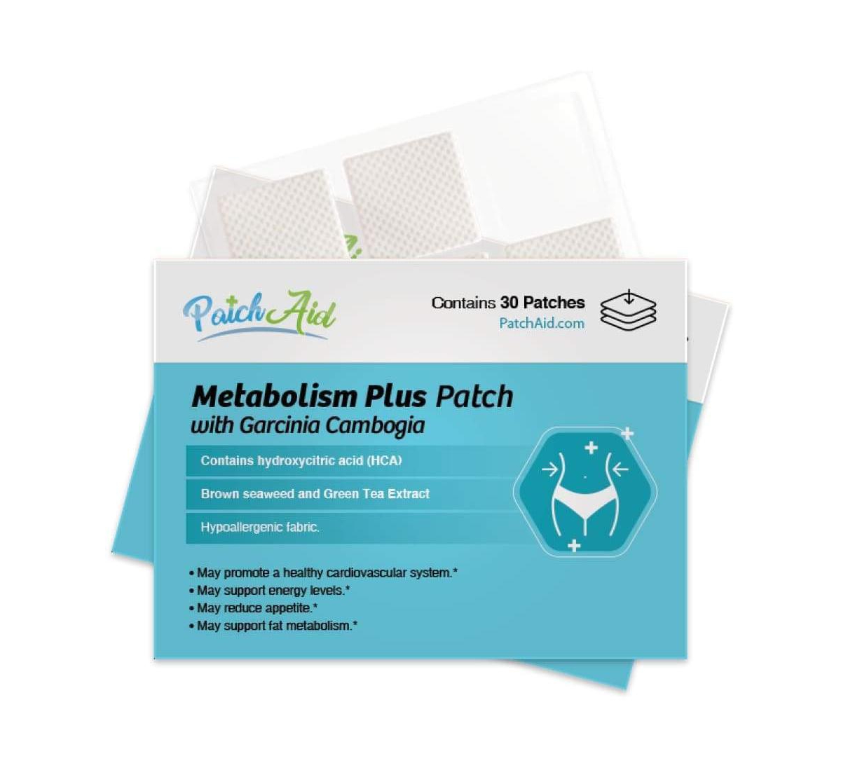Metabolism Plus with Garcinia Cambogia Patch by PatchAid (30-Day Supply) - White