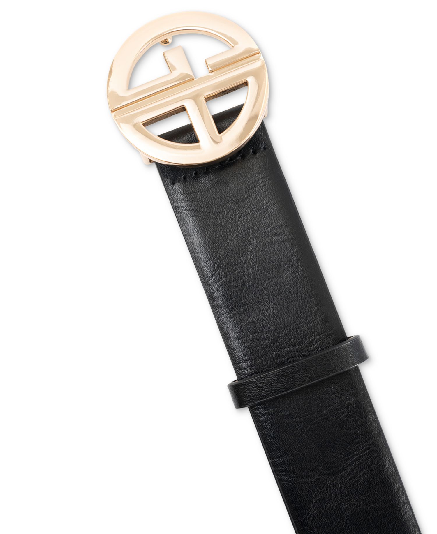 Women's Signature-Buckle Panel Belt