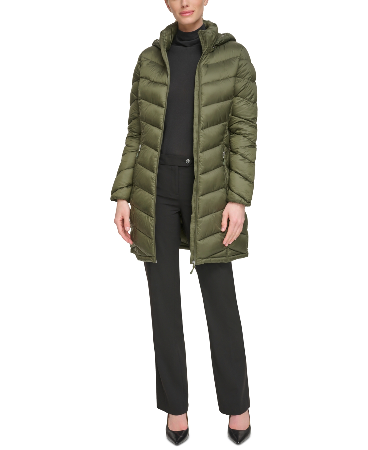 Women's Packable Hooded Puffer Coat