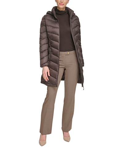 Calvin Klein Women\'s Quilted Coat - Macy\'s