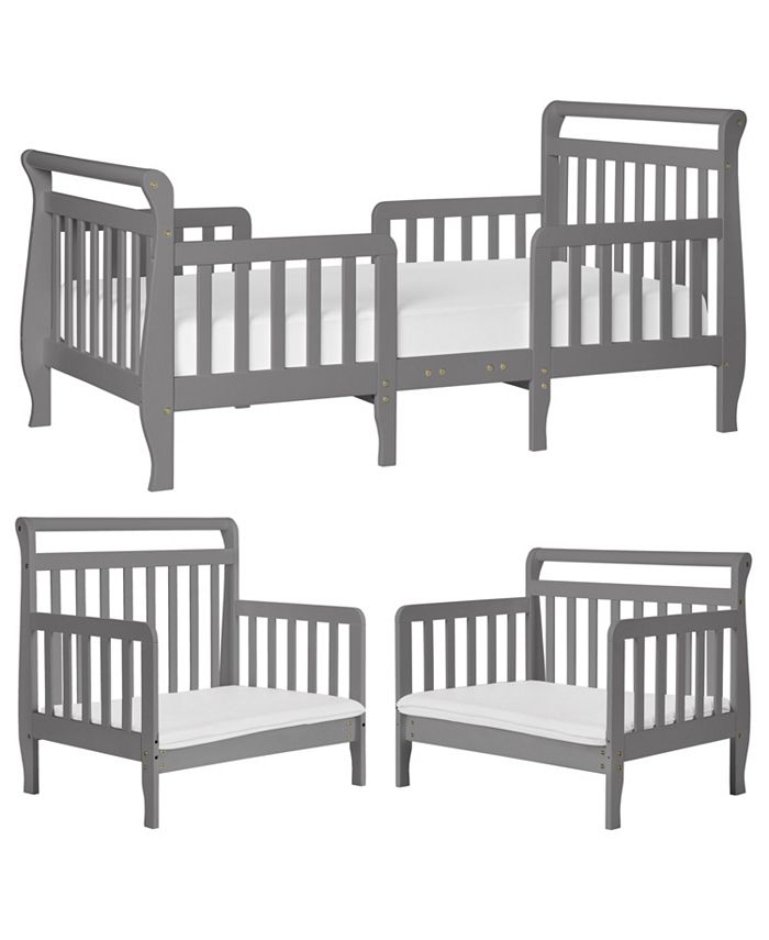 Dream On Me Emma 3 in 1 Convertible Toddler Bed, Storm Grey Macy's