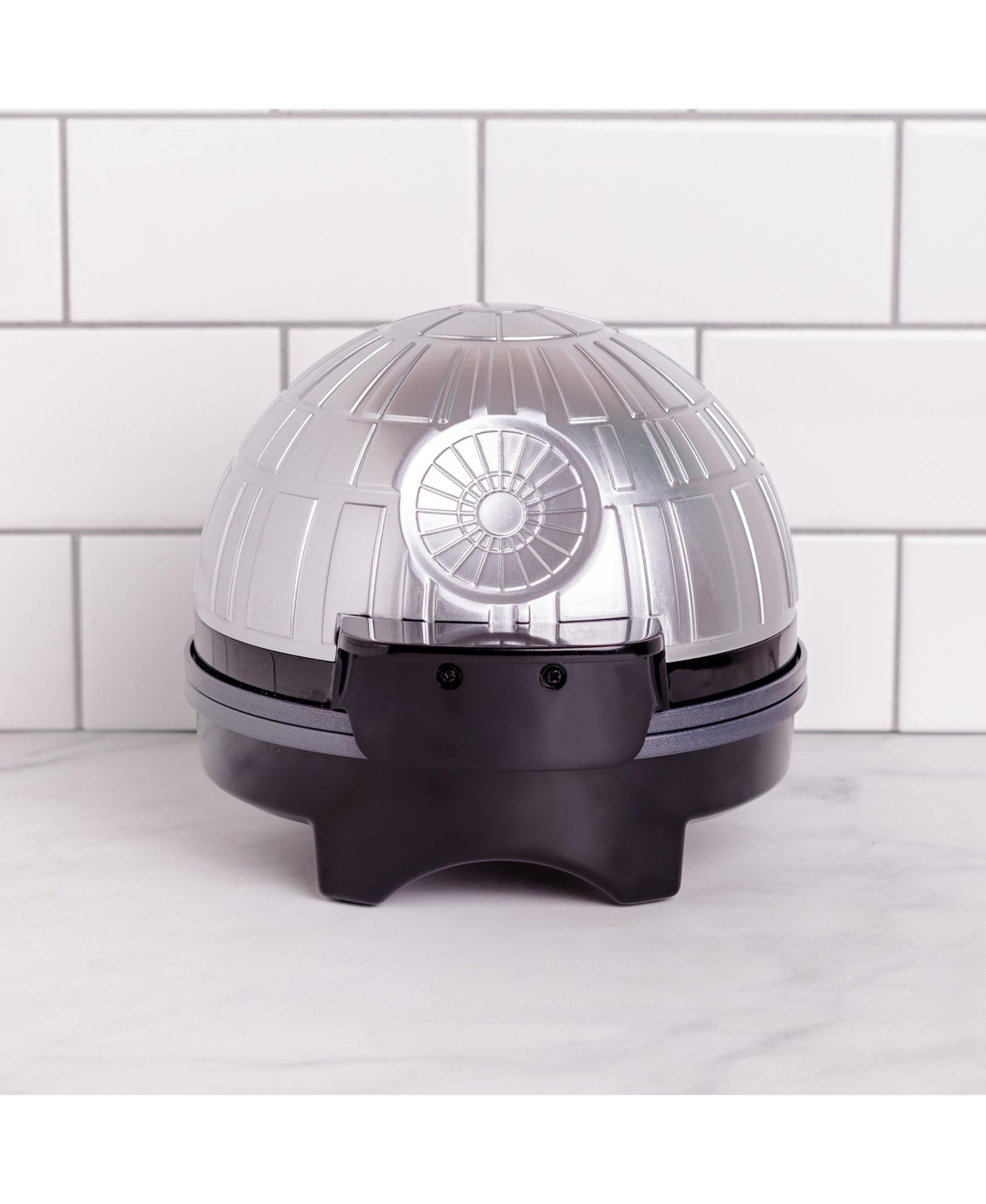 Uncanny Brands Star Wars Death Star Waffle Maker - Death Star On Your Waffles In Silver