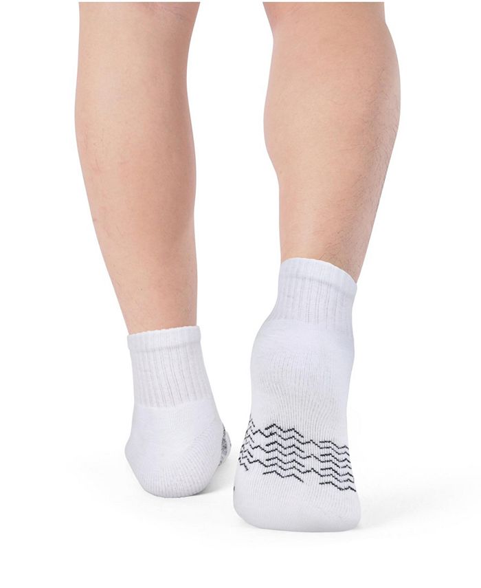 Mio Marino Men's Moisture Control Low Cut Ankle Socks 6 Pack & Reviews ...