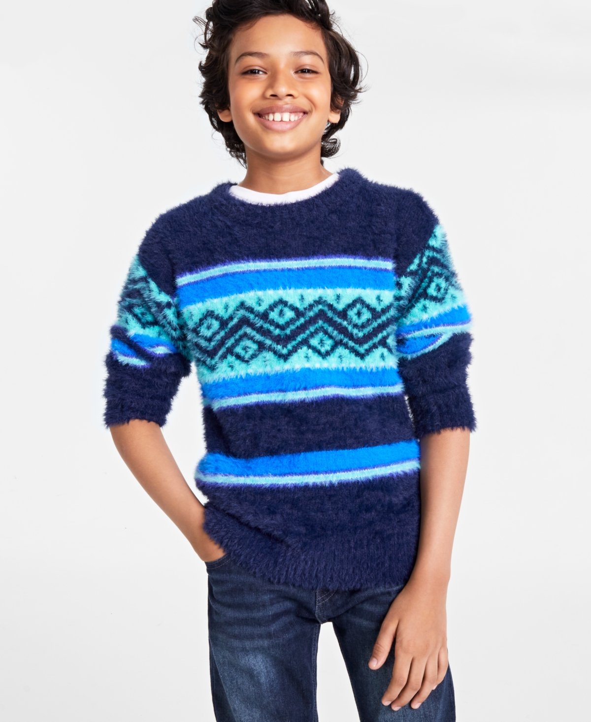 Fair isle sweater kids top