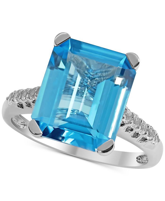Macy s Blue Topaz 6 ct. t.w. White Topaz 1 4 ct. t.w