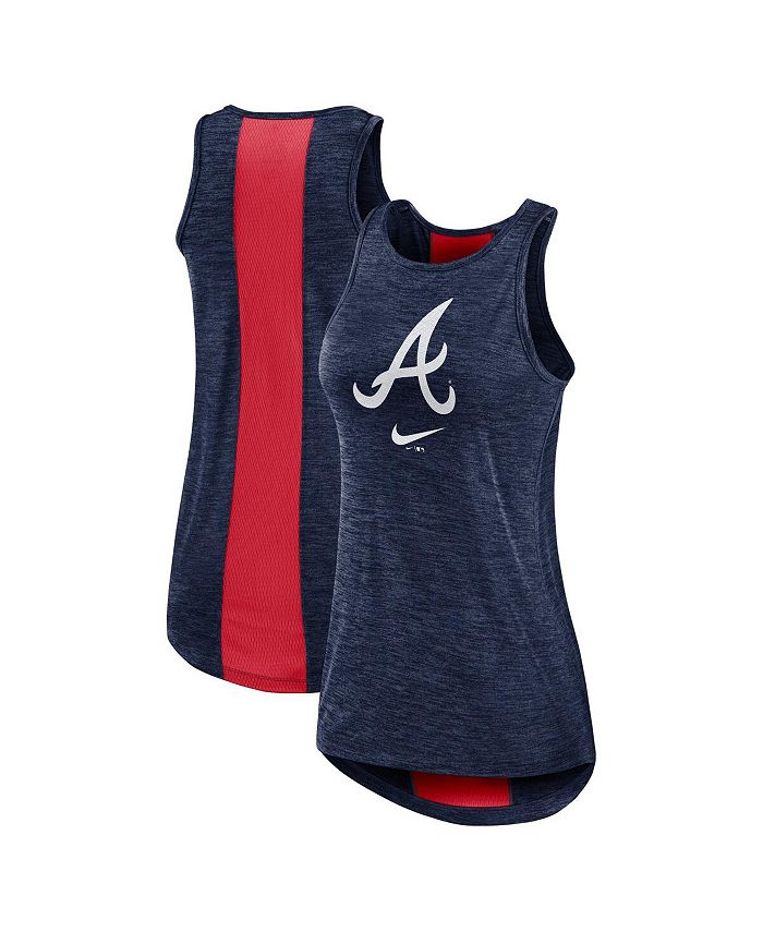 Atlanta Braves Nike Athletic Sleeveless Hooded T-Shirt - Red