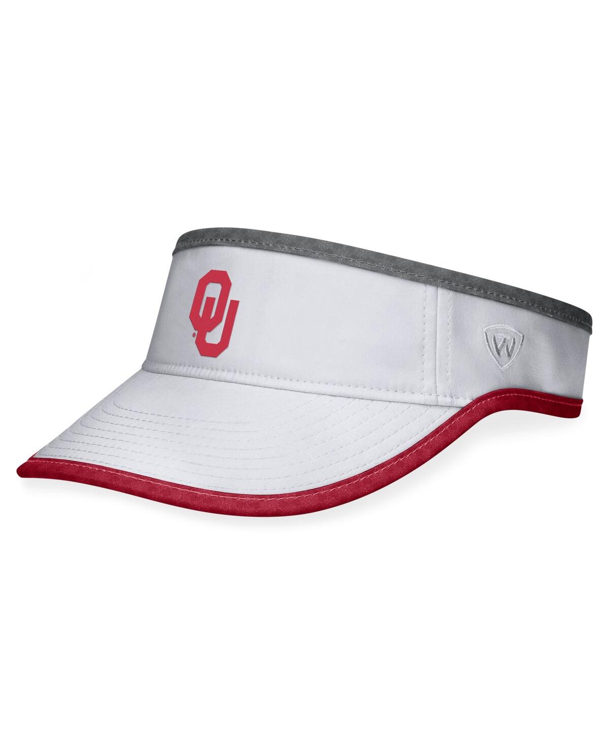 Men's Top of the World White Oklahoma Sooners Daybreak Adjustable Visor - White