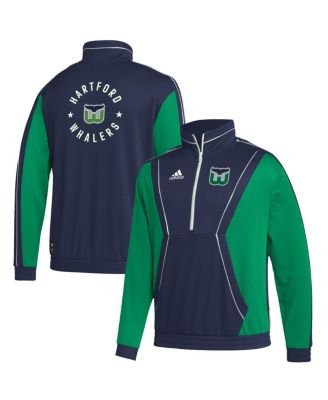 Men s adidas Navy Hartford Whalers Team Classics Half Zip Jacket Macy s