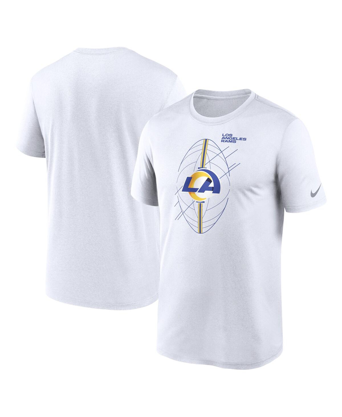 Shop Nike Men's  White Los Angeles Rams Legend Icon Performance T-shirt