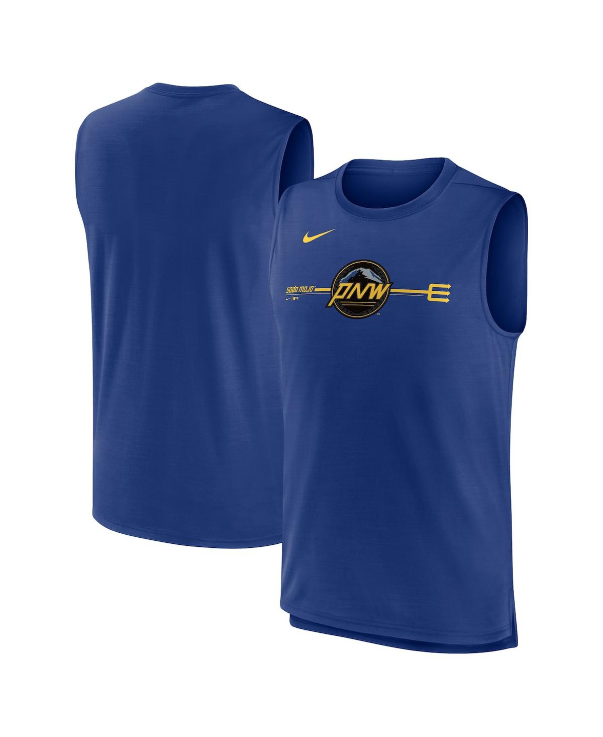Shop Nike Men's  Royal Seattle Mariners 2023 City Connect Muscle Tank