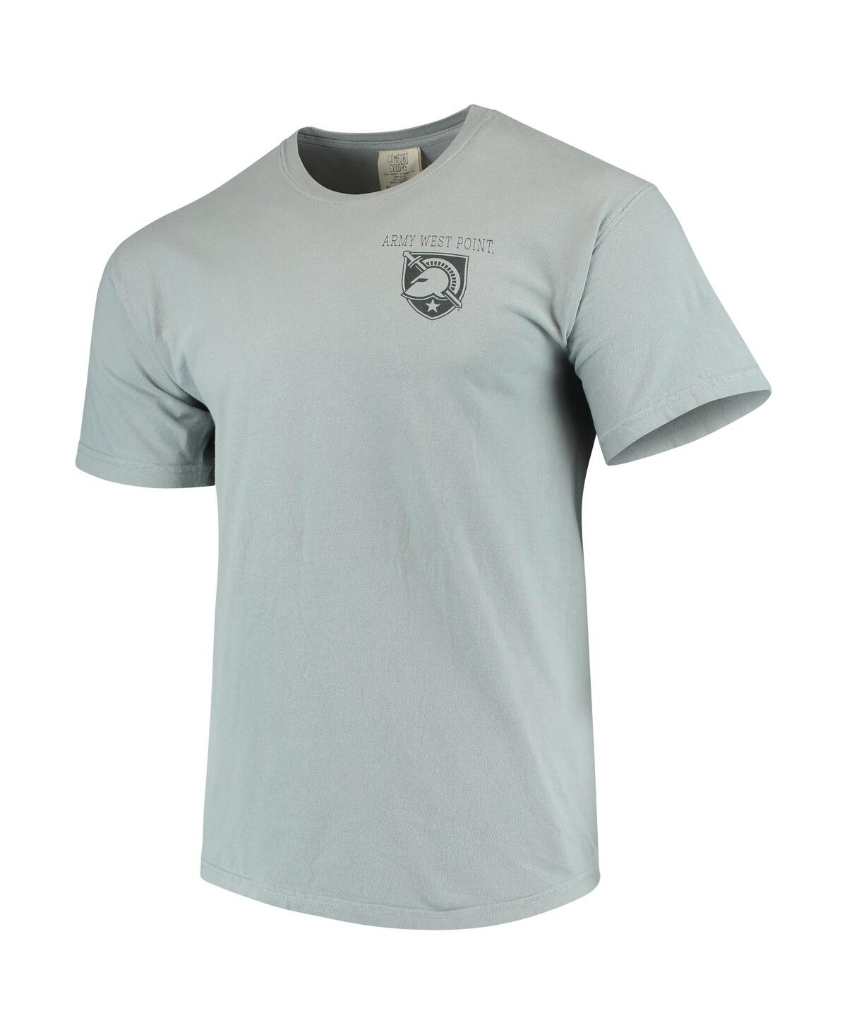 Shop Image One Men's Gray Army Black Knights Team Comfort Colors Campus Scenery T-shirt