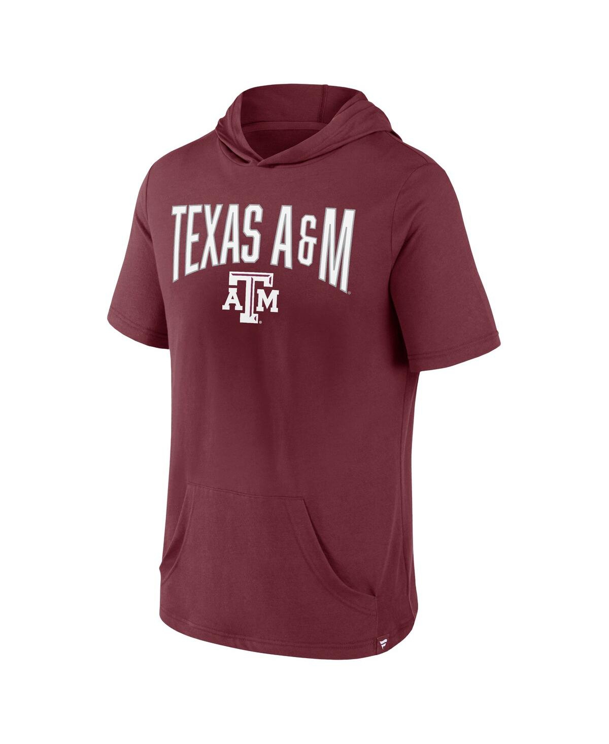Fanatics Branded Maroon Texas A&m Aggies Outline Lower Arch Hoodie T-shirt In Maroon