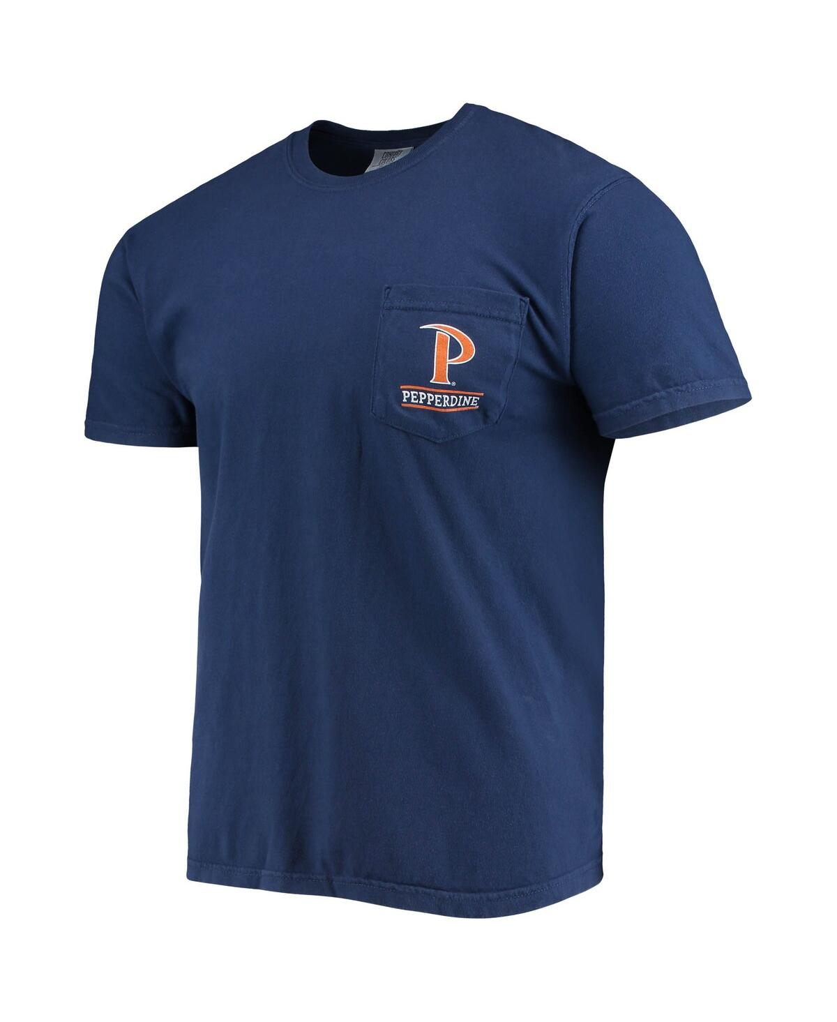 Men'sPepperdine Waves Circle Campus Scene T-shirt - Navy
