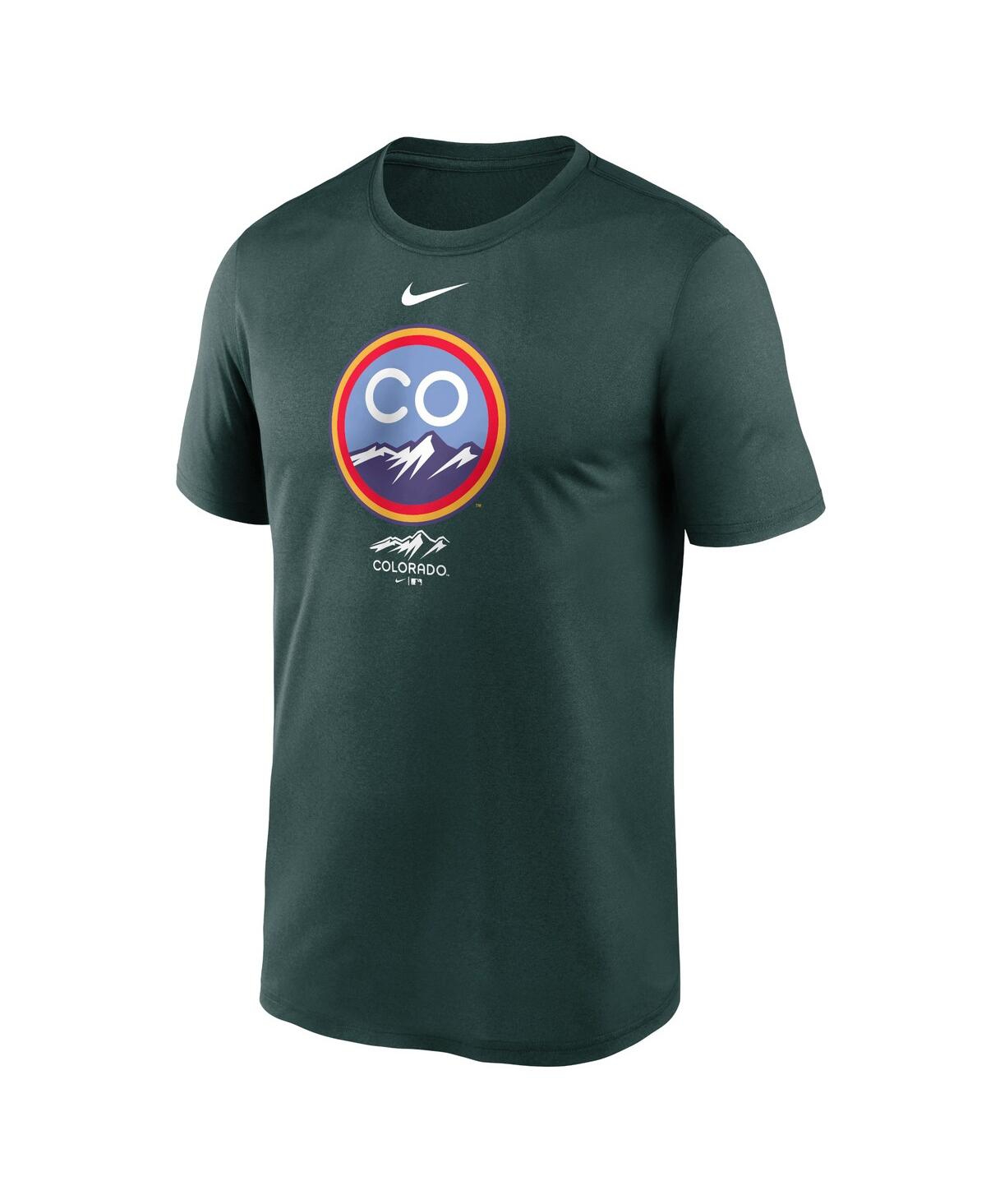 Shop Nike Men's  Green Colorado Rockies City Connect Logo T-shirt