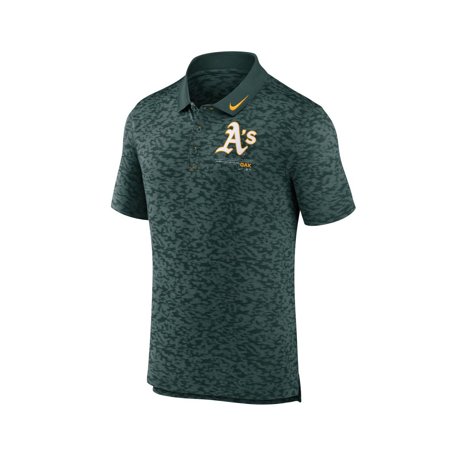 Men's Green Oakland Athletics Next Level Performance Polo Shirt