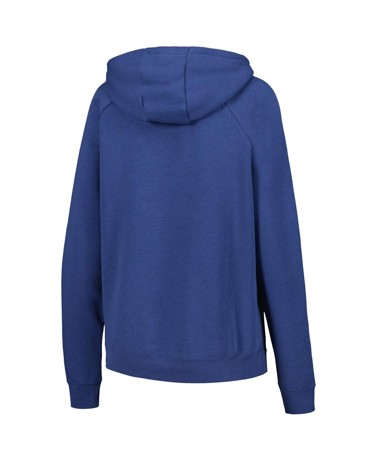 Shop Nike Women's  Blue Usmnt Essential Raglan Pullover Hoodie