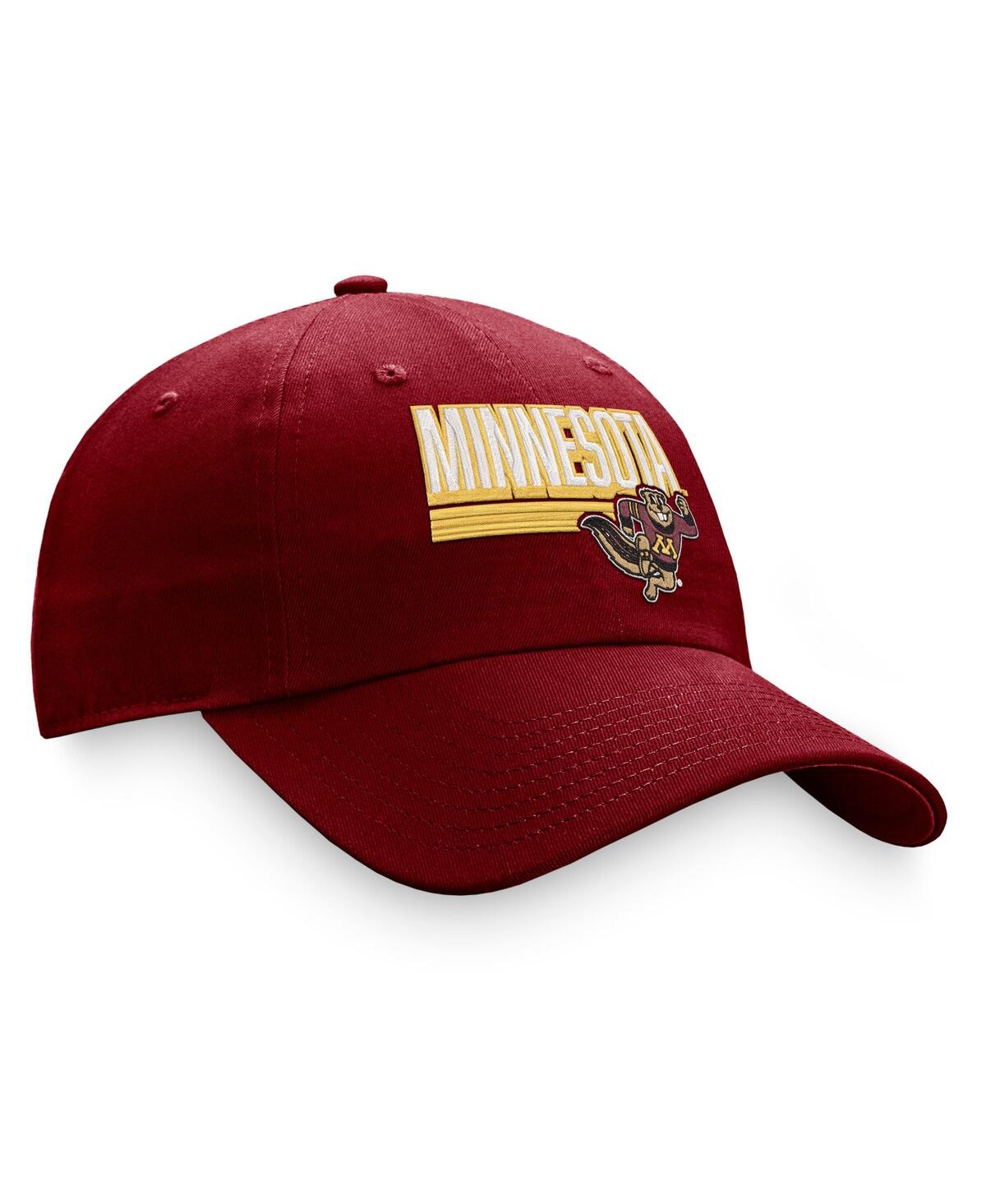 Top Of The World Maroon Minnesota Golden Gophers Slice Adjustable Hat In Maroon