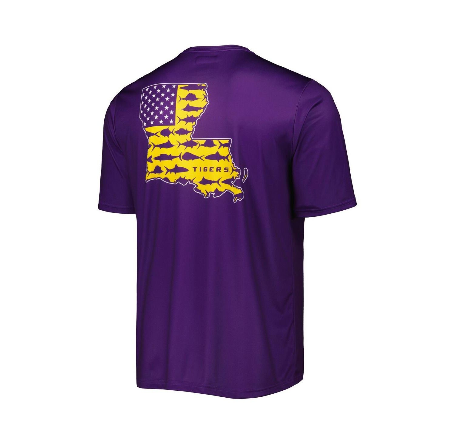 Men's Purple LSU Tigers Terminal Tackle Omni-Shade T-shirt
