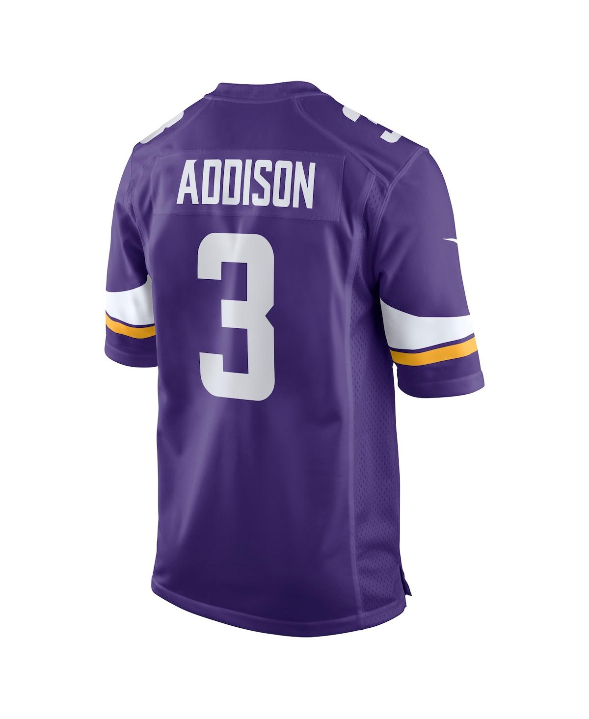 Men's Nike Jordan AddisonMinnesota Vikings 2023 Nfl Draft First Round Pick Game Jersey - Purple