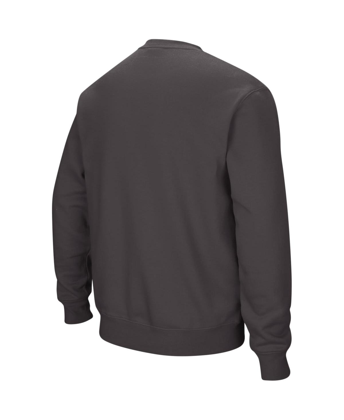 Colosseum Men's Nc State Wolfpack Arch & Logo Crew Neck Sweatshirt In Charcoal