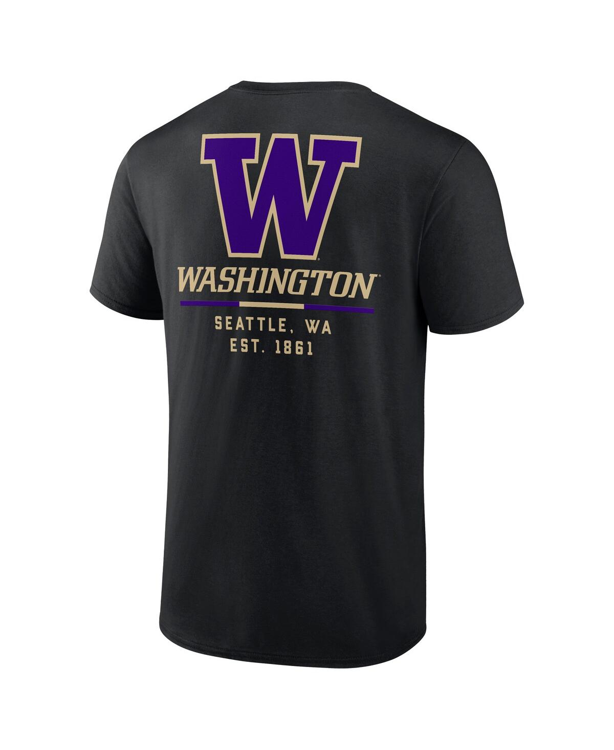 Men's FanaticsWashington Huskies Game Day 2-Hit T-shirt - Black