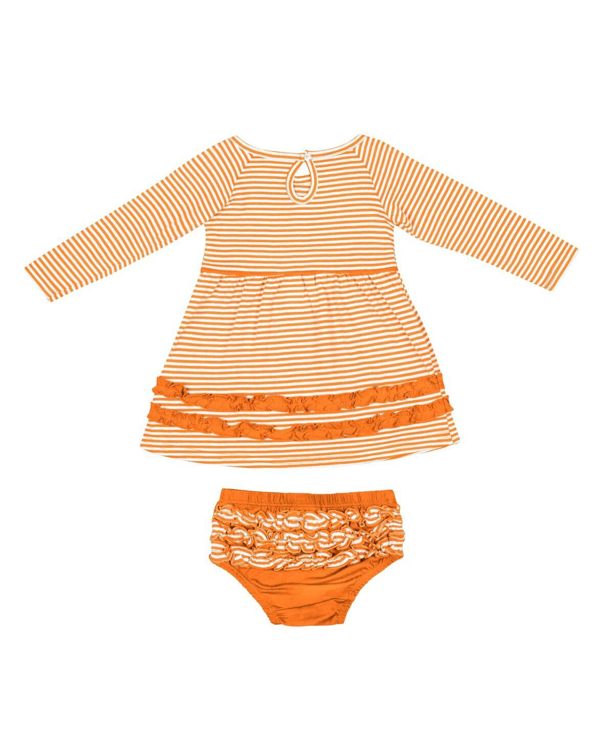 Shop Colosseum Girls Infant  Orange Miami Hurricanes Whoville Dress And Bloomer Set