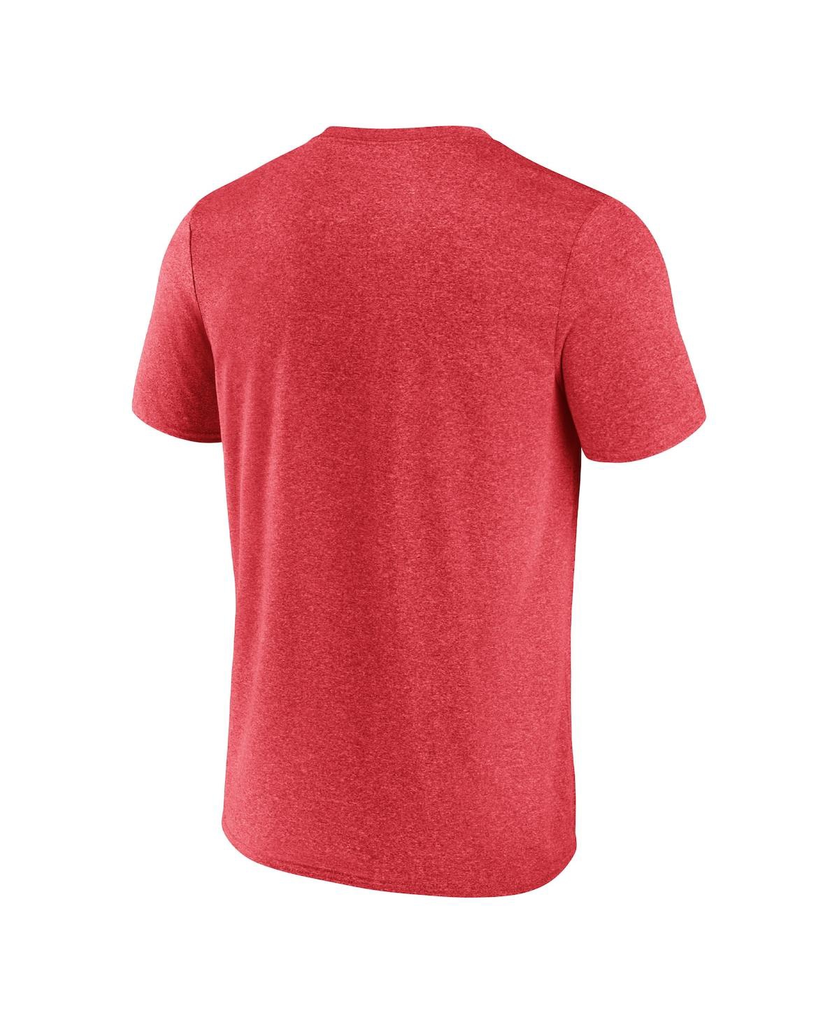 Fanatics Men's  Heathered Red Washington Capitals Prodigy Performance T-shirt In Heathered Red