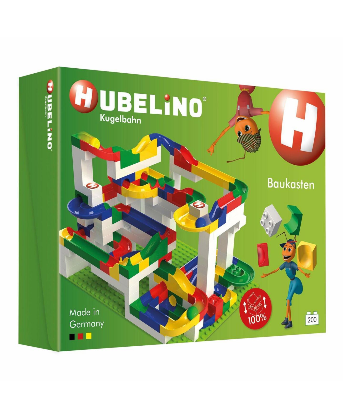 Детский конструктор Hubelino Marble Run 200-Piece Building Set, Ages 4+ — фото 1