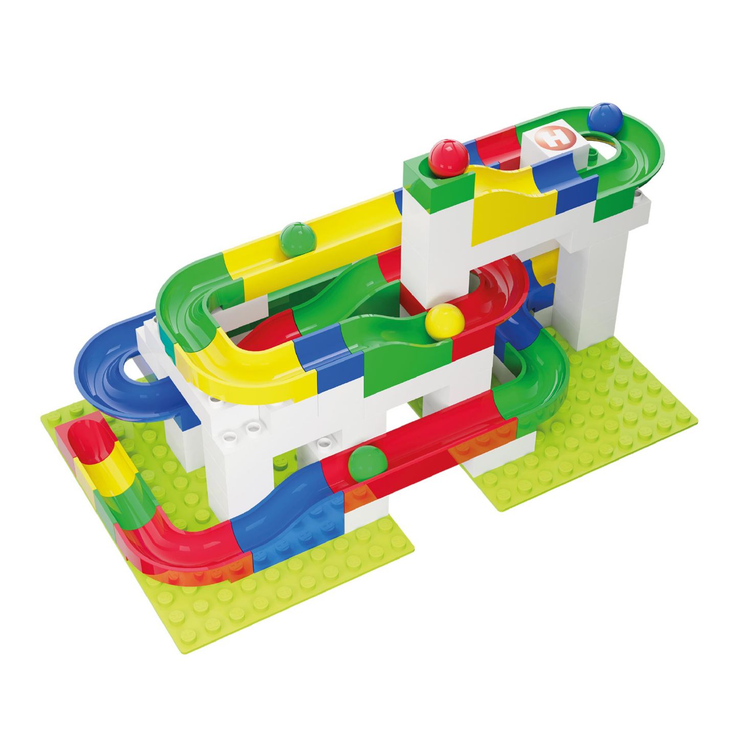 Детский конструктор Hubelino Marble Run 123-Piece Building Set, Ages 4+ — фото 3
