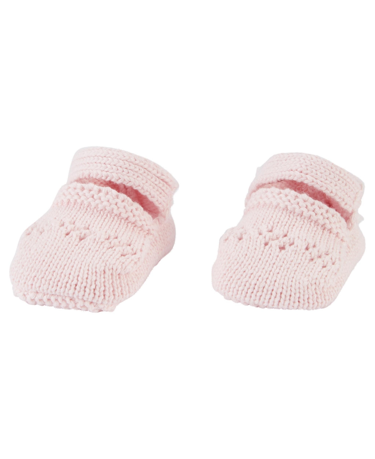 Carter's Baby Girls Crochet Mary Jane Booties In Pink