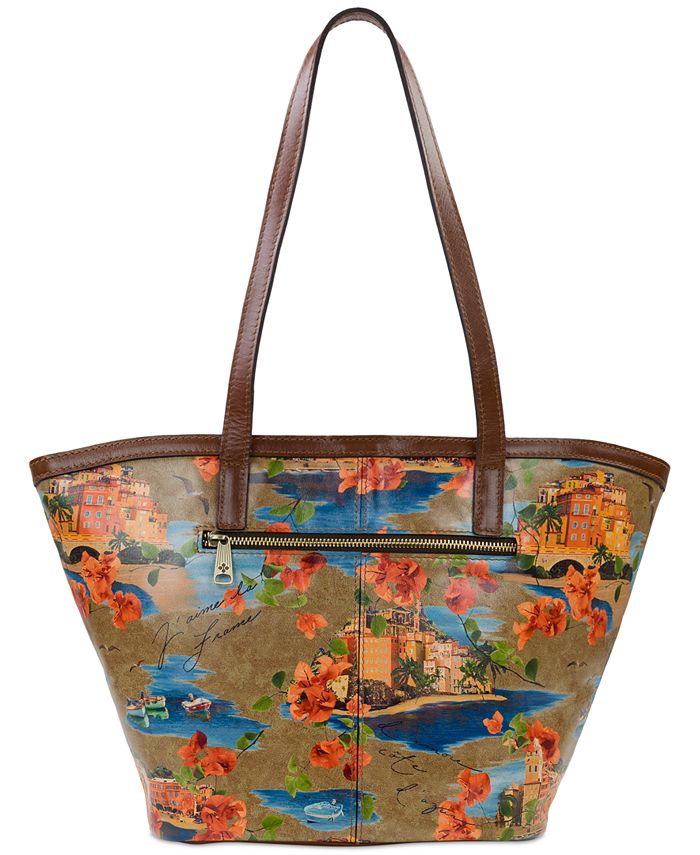 Patricia Nash Marconia Printed Leather Extra-Large Tote - Macy's