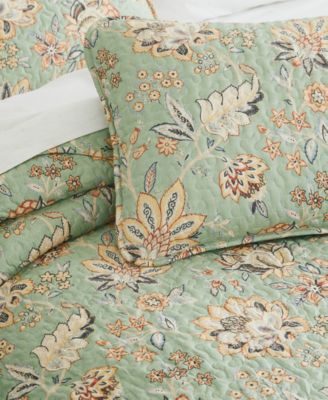 Jacobean Willow Oversized 3-Pc. Quilt Set, Queen