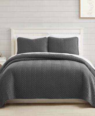 Solid Color Chevron Quilt Sets