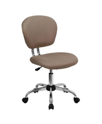 EMMA + OLIVER  Mid-Back Mesh, Padded, Chrome   Swivel, Ergonomic  Task Office Chair