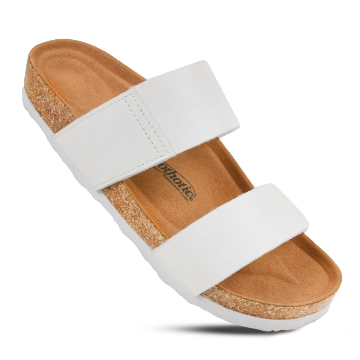 Zen Women's Comfortable Slide Sandal - White