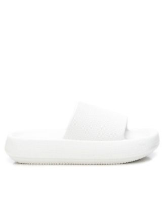 Women's Rubber Flat Sandals By XTI, White
