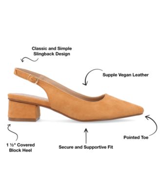 Women's Sylvia Block Heel Slingback Pumps