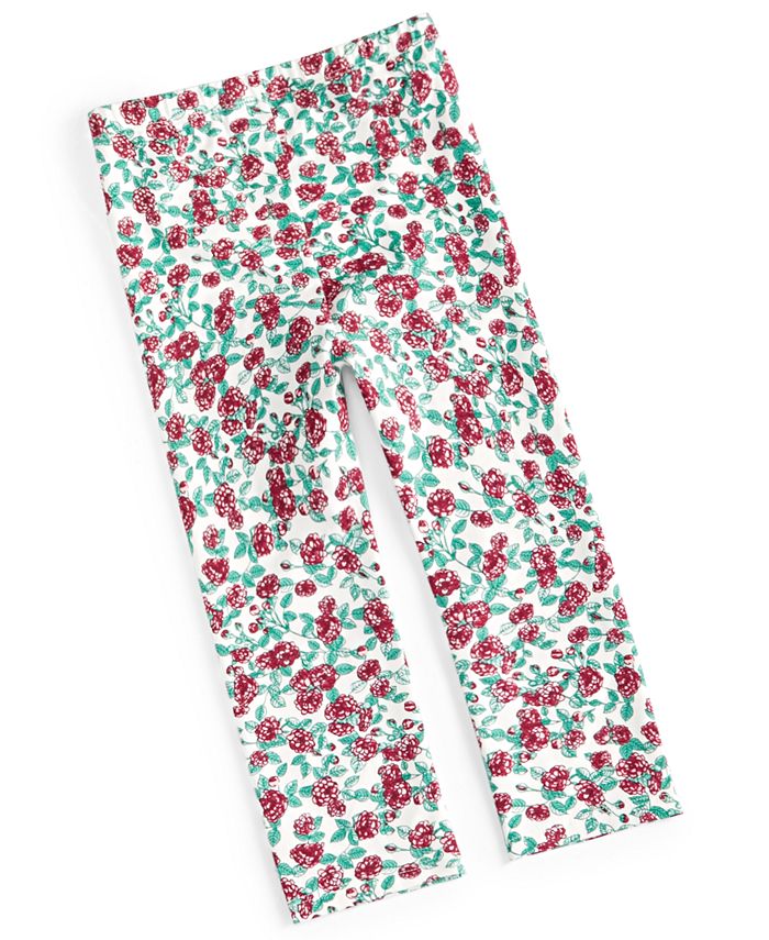First Impressions Toddler Girls Roses Leggings, Created for Macy's Macy's