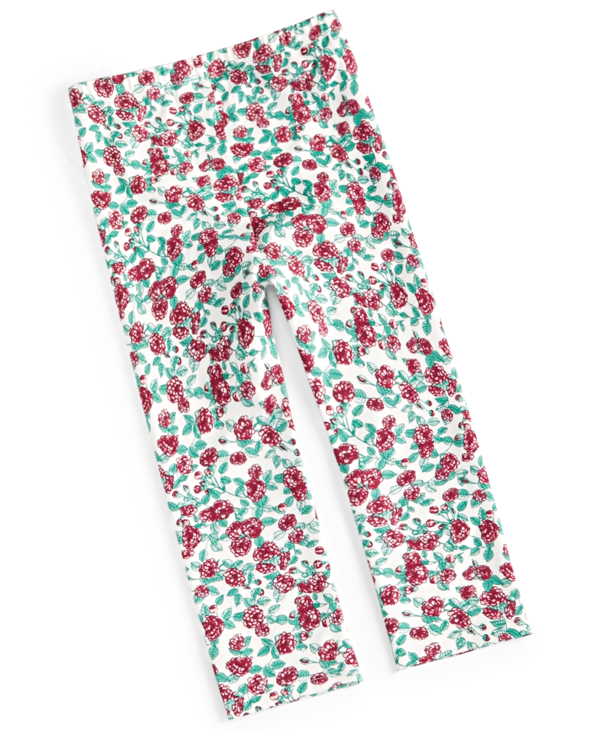 First Impressions Kids' Toddler Girls Roses Leggings, Created For Macy's In Angel White