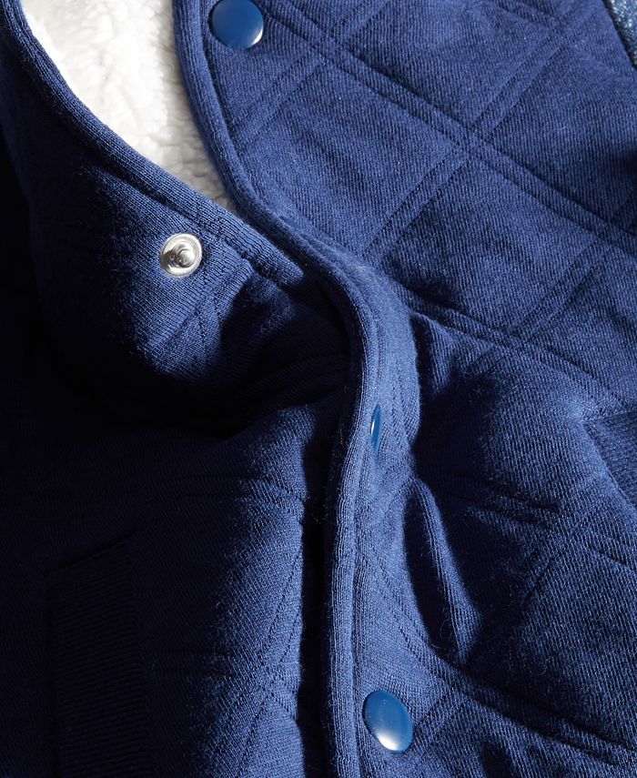 First Impressions Baby Boys Quilted Varsity Jacket, Created for Macy's