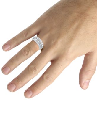 Men's Diamond Graduated Column Band (2 ct. t.w.) in 10k White Gold
