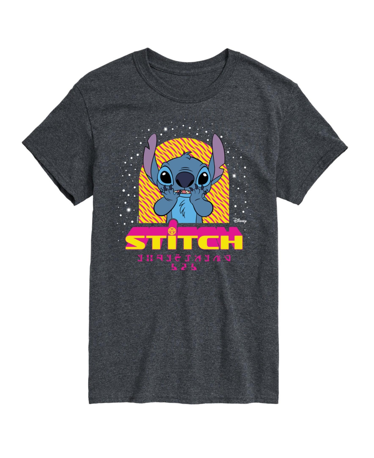 Men's Lilo and Stitch Graphic T-shirt - Gray